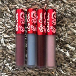4 Limecrime Matte Velvetines